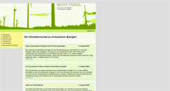 Desktop Screenshot of nicht-fossil.de