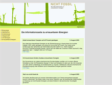 Tablet Screenshot of nicht-fossil.de